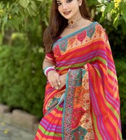2505- Premium Chandery Silk Saree